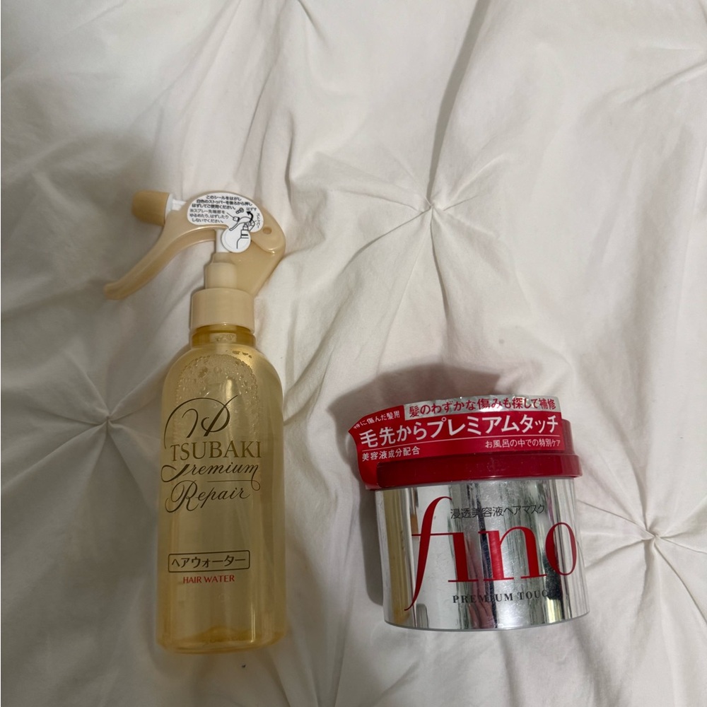 Tsubaki Premium Repair Hair Water and Fino Hair Mask Set